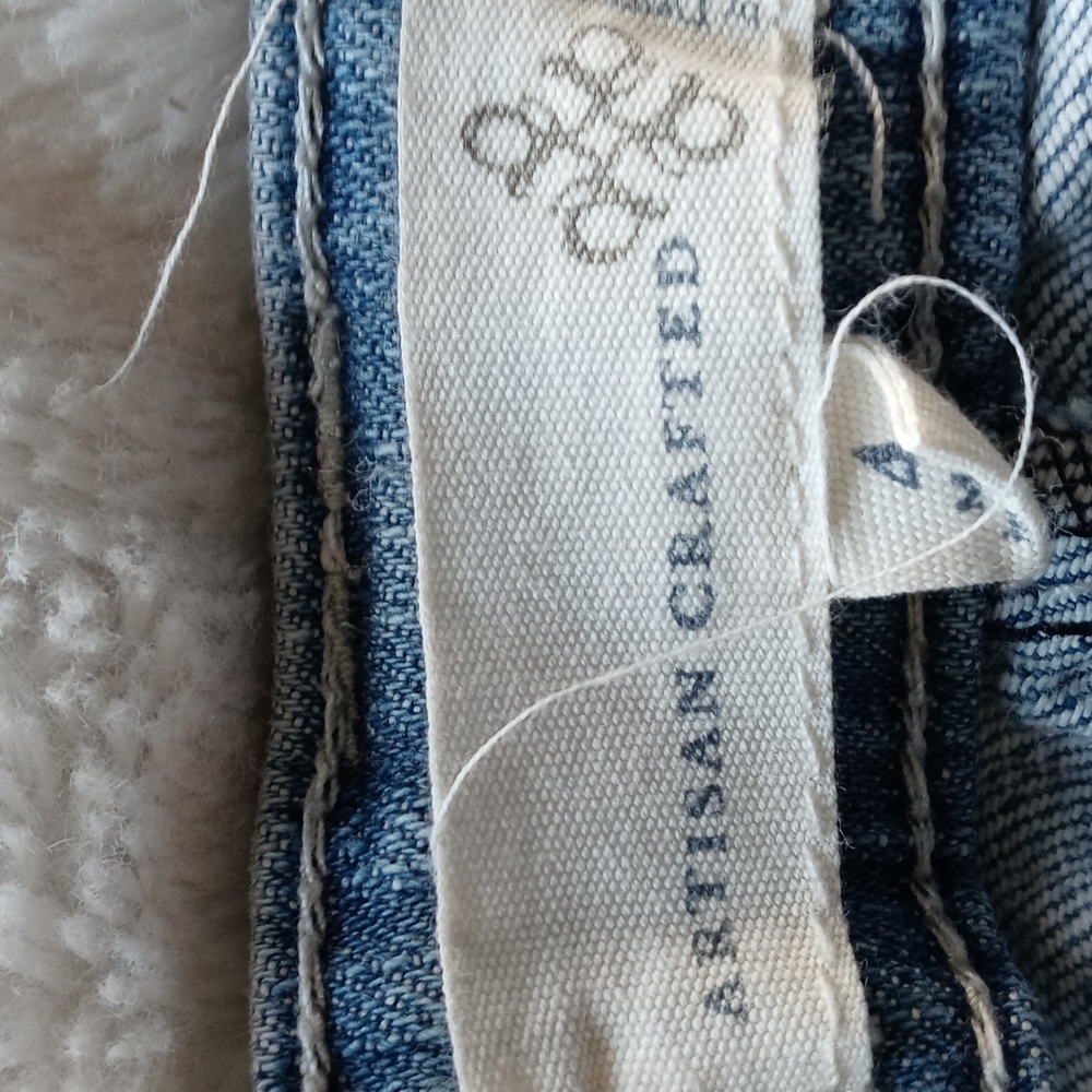 Artisan Crafted Distressed Denim Jeans Size 4 - Picture 5 of 7
